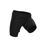 KOMBAT 2-LAYER RUNNING SHORT BLACK