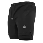 KOMBAT 2-LAYER RUNNING SHORT BLACK