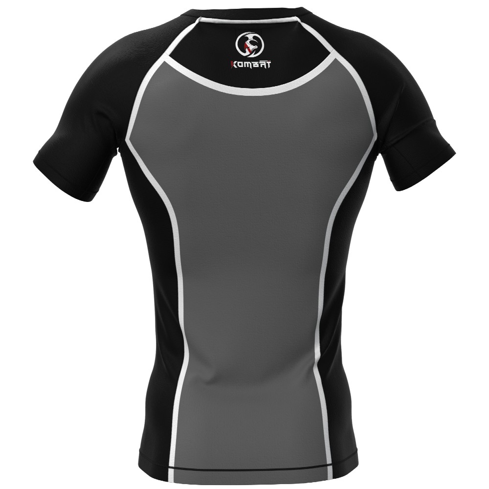 Kombat Half Sleeve R/Guard Hot Grey & Black V1 Warrior