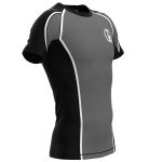 Kombat Half Sleeve R/Guard Hot Grey & Black V1 Warrior