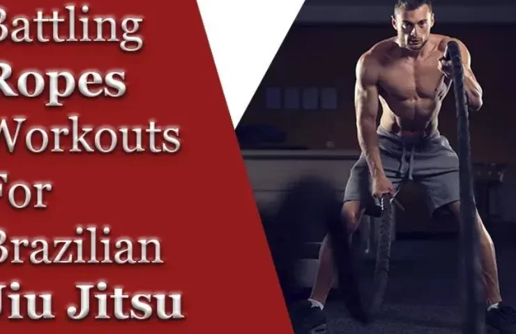 The purpose of battling ropes workouts for Brazilian Jiu Jitsu training is to build up the body's strength. Battle ropes help fighters to always keep balance on mat.