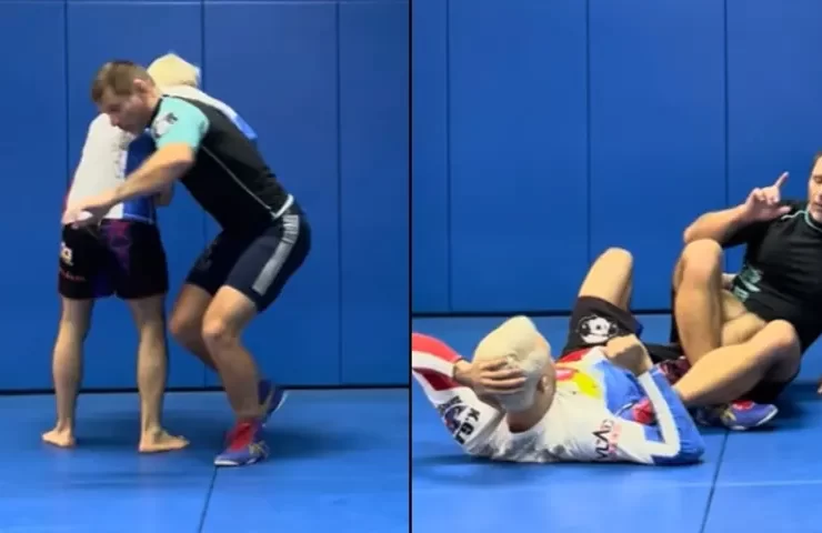 Execute Duck Under To 50/50 Heel Hook Move When It Is Unexpected 